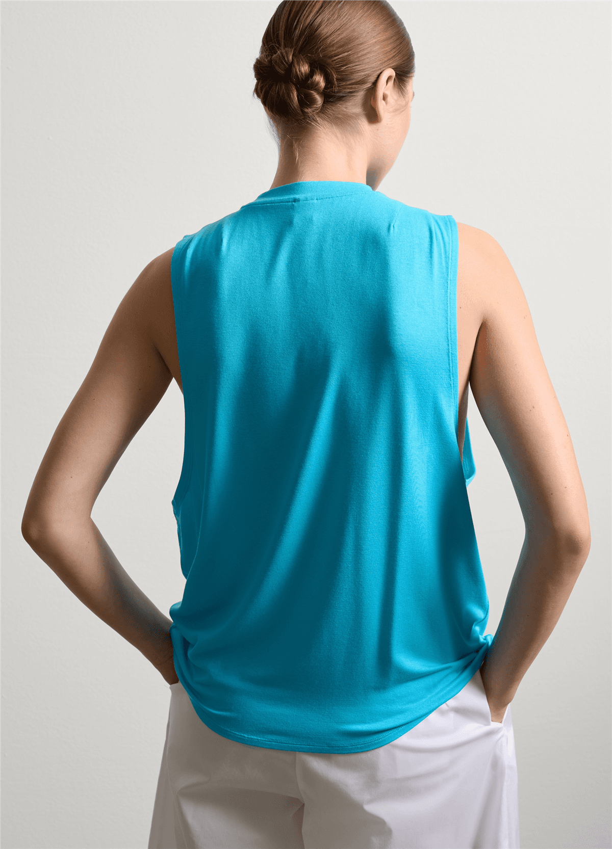 Boxy Fit Mavi Atlet — 4