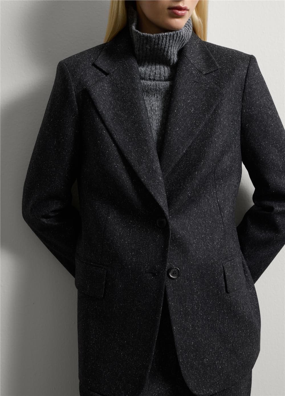 Düz Kesim Blazer Ceket — 3