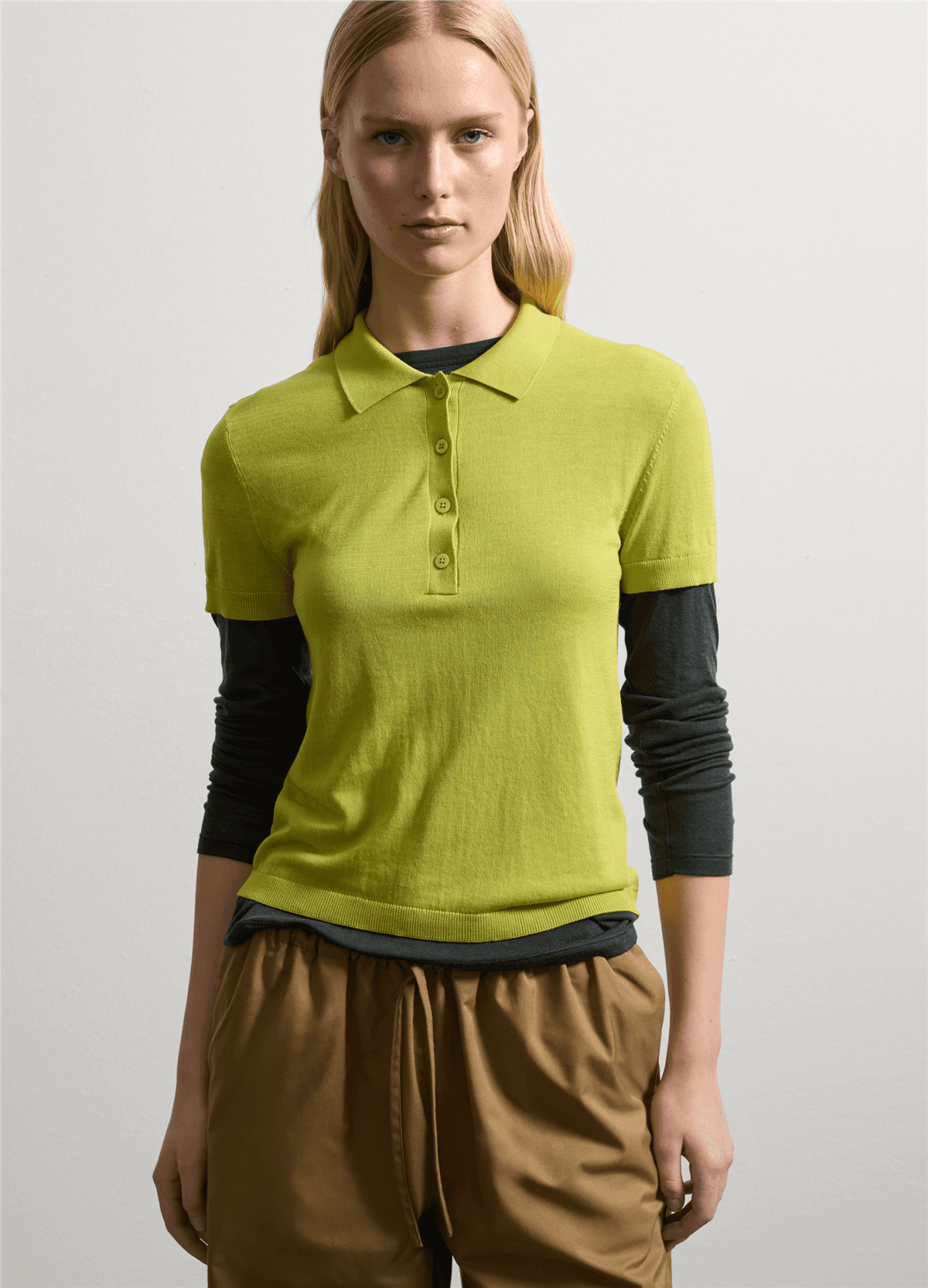 Düz Polo Yeşil Tişört — 3