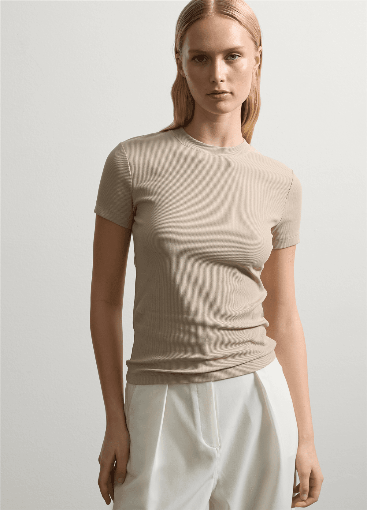 Fitilli Bej Tişört — 3