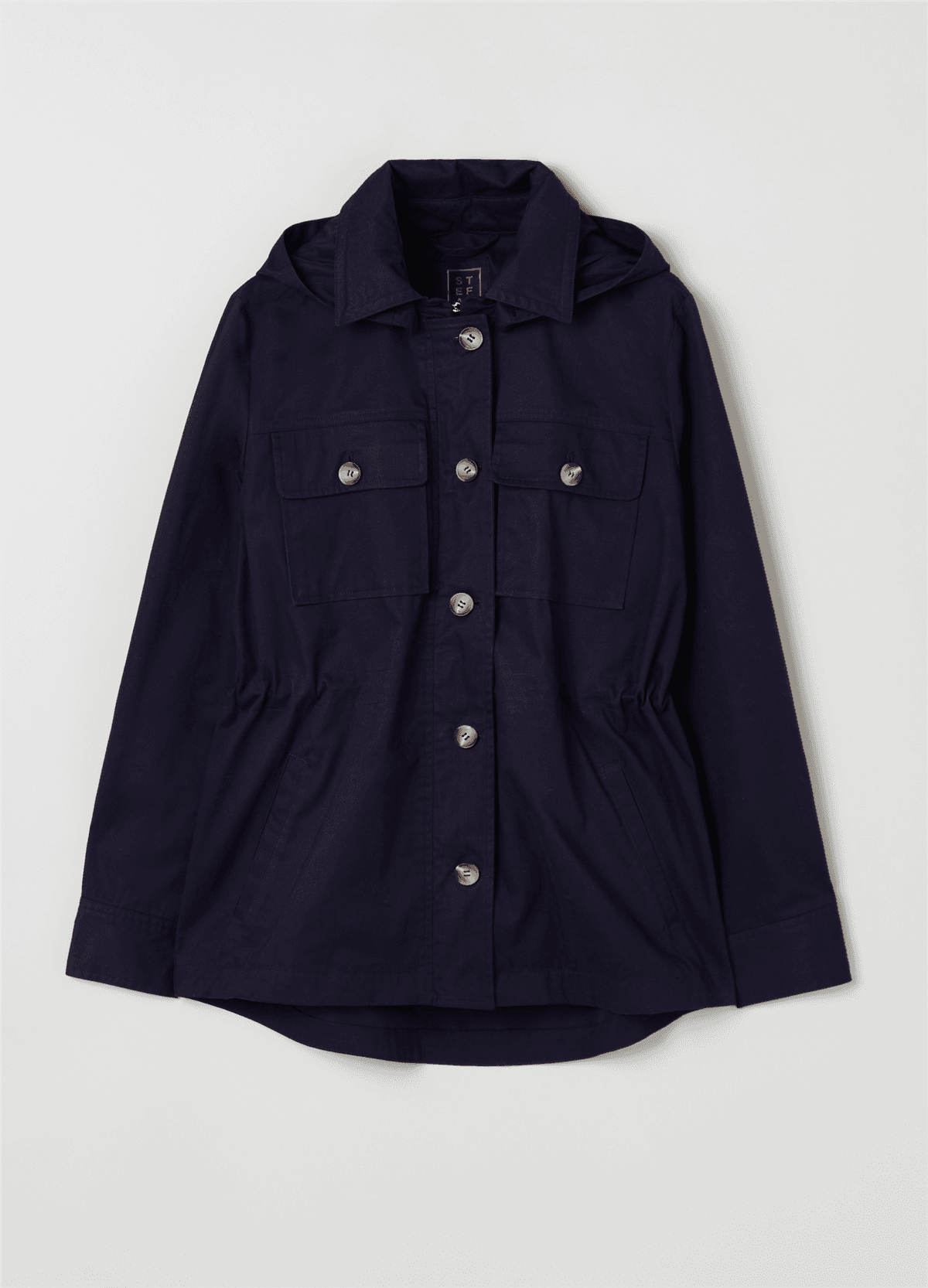 Kapüşonlu Lacivert Parka — 4