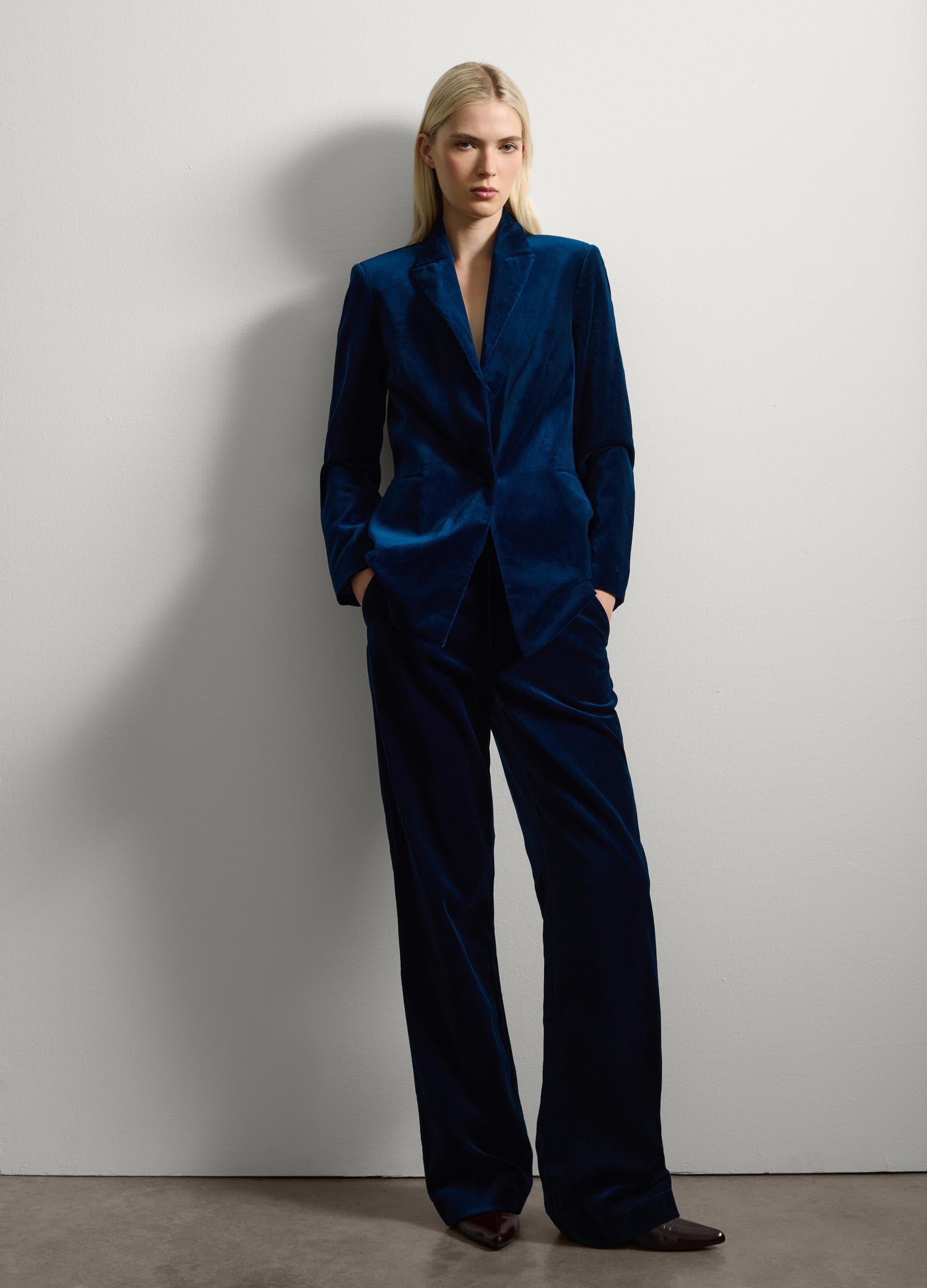 Mavi Pamuklu Blazer — 2