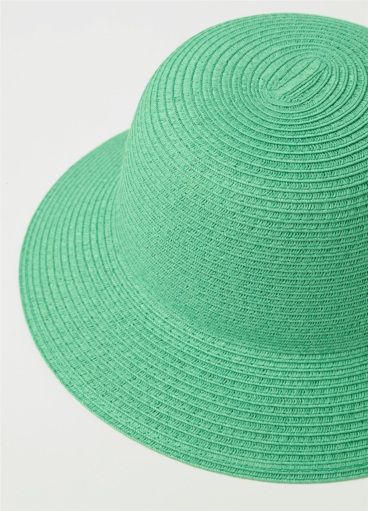 Raffia Cloche Yeşil Şapka — 3
