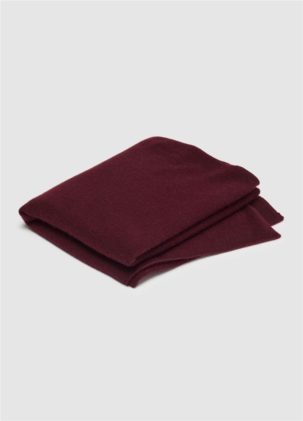 Bordo Saf Kaşmir Atkı — 4