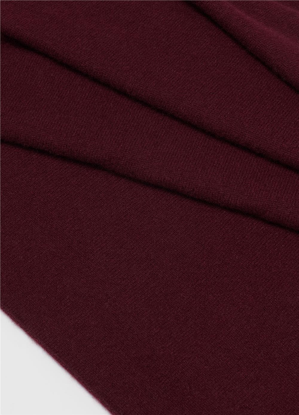 Bordo Saf Kaşmir Atkı — 3