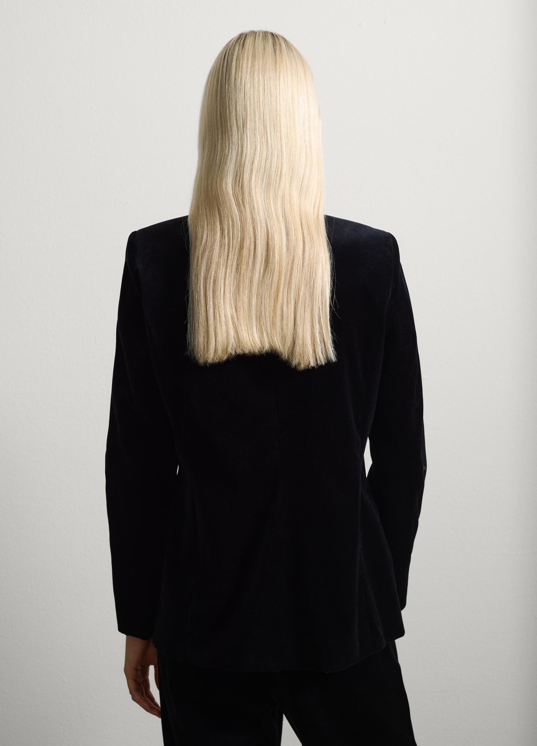 Siyah Pamuklu Blazer — 3
