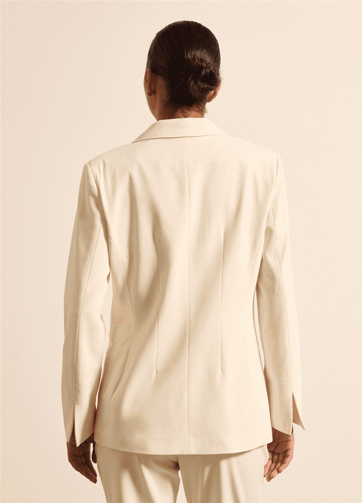 Tek Düğmeli Bej Blazer — 4